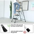 thumbnail image 5 of AMZFUN 4 Step Telescopic Herringbone Ladder Ladder, Multi Position Non Slip, Storable Folding Ladder, Stairs Home Indoor Outdoor Roofing, 330 lbs Safe Load Capacity, Gray, 5 of 6