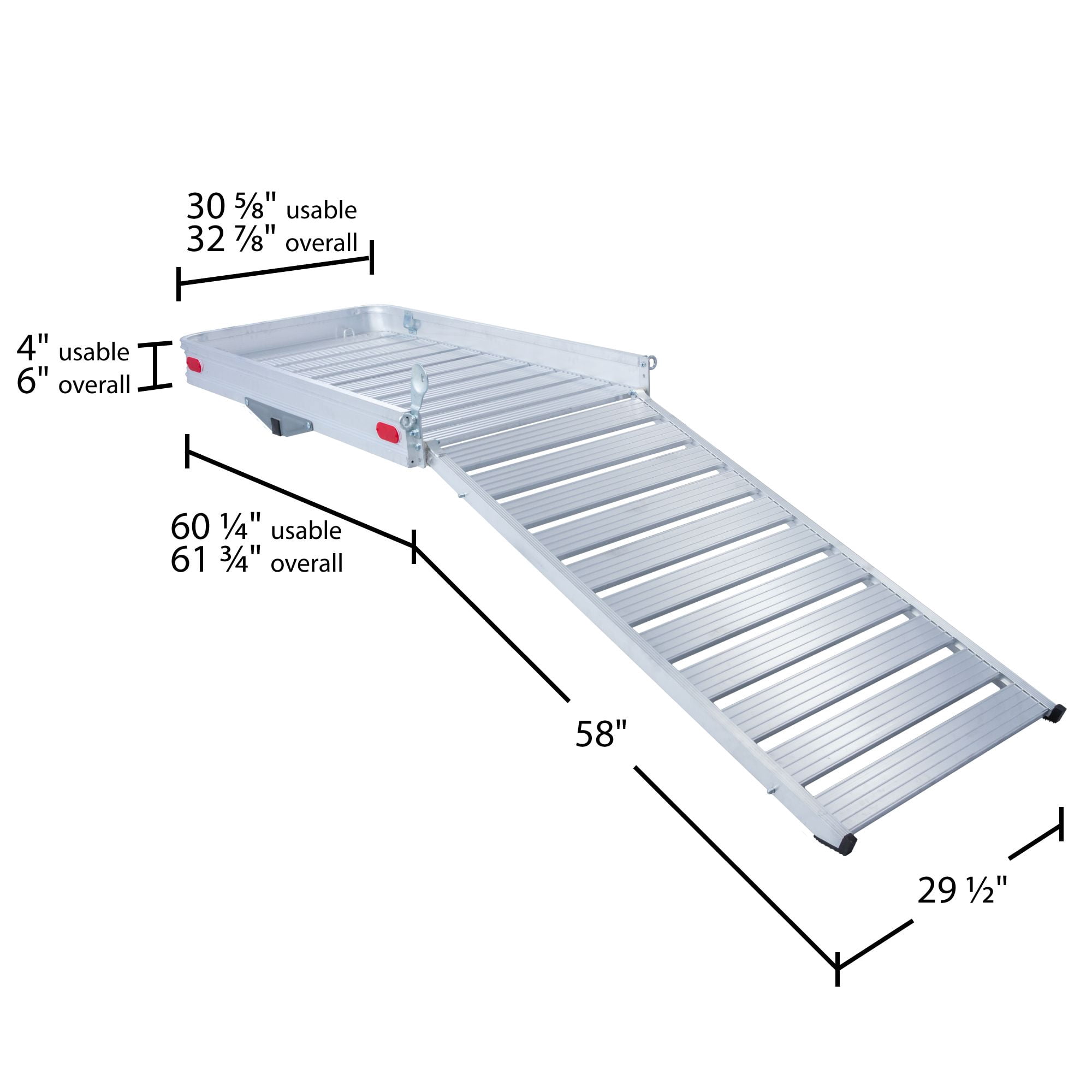 Hitch Cargo Carrier with Ramp, Class III or IV, 500 lb, Elevate Outdoor