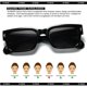 thumbnail image 5 of Gafas de Sol SUNBSR Clásicas Cuadradas para Mujer y Hombre Negro/Gris, 5 of 8