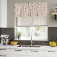 thumbnail image 5 of Flowers Birds Valances for Windows, Decorative Rod Pocket Window Valance Curtains, Country Retro Botanical Floral Branches Short Curtain Drapes for Kitchen/Living Room, 2 Panels, 42" W x 12" L, 5 of 8