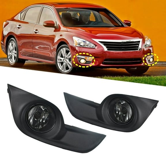 Pair of Fog Light Lamps Kit Fit for Nissan Altima 2013-2015