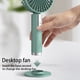 thumbnail image 2 of Matsuzay Ventilador de mano de verano ajustable portátil de refrigeración por aire recargable ventiladores de bajo ruido dispositivo aula Electrodomésticos Blanco, 2 of 6