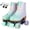 Green&Purple, variant on FACNOATIHN Roller Skate, Girls Women Fashion Classic High-top Roller Skates with Light up wheels, Green&Pink (Women's 8.5)