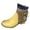 Yellow, variant on Fesfesfes Womens Boot Vintage Splicing Round Toe Heel Boots Thick Heel Short Shoes 6.5(38)