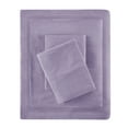 thumbnail image 3 of Comfort Classics All Season Cotton Blend Jersey Knit 4 Piece Purple Sheet Set, Queen, 3 of 8