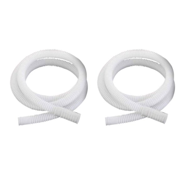 2 Pcs Drain Pipe Water Extension Hose Flexible Tubing Air Conditioner Washing Machine Washer