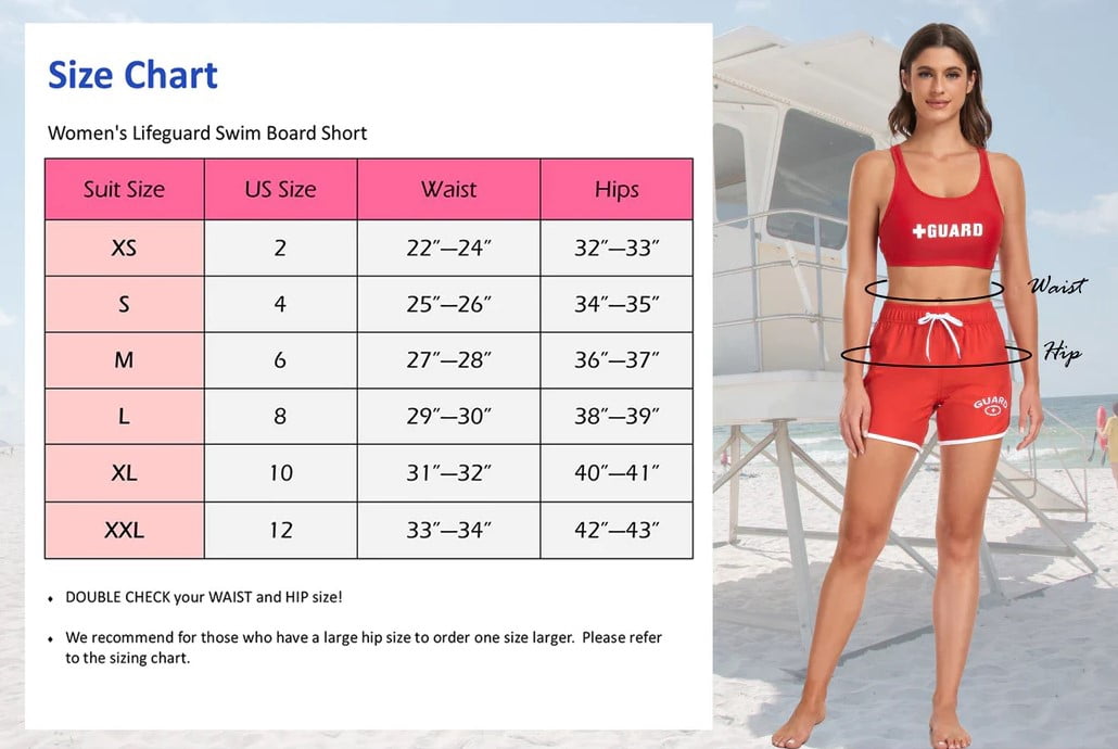 Adoretex Women's Guard Swim Board Short 5" (FGB010) - Black/White - X-Large