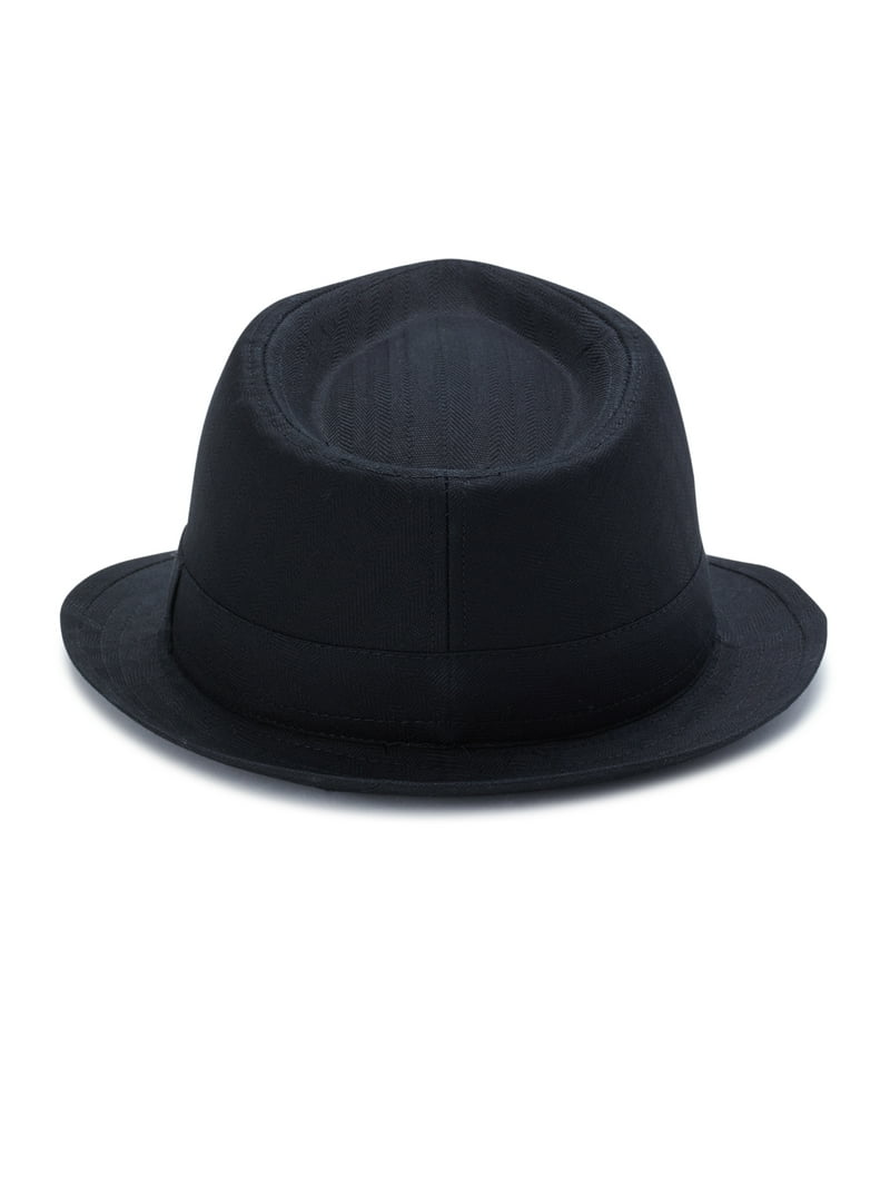 George Men's Herringbone Fedora Hat 2 Pack, Lightweight Cotton Cap