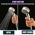 Propeller Driven Handheld Shower Head High Pressure 360 Degrees Rotating Water Saving Shower