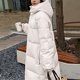 thumbnail image 4 of Parkas de manga larga para mujer, abrigo de algodón de longitud extendida para mujer, abrigo de algodón con capucha gruesa, holgado, resistente al frío y cálido, largo hasta la rodilla, abrigo para mu, 4 of 8