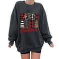 thumbnail image 1 of Tops Navideños Para Mujer Blusas de Manga Larga Moda Árbol de Navidad Estampado de Cuello Redondo Camiseta Suelta Otoño Jersey Sudaderas Sin Capucha Odeerbi  ODB192816, 1 of 5