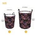 thumbnail image 5 of Daiia Orchids Flowers Round Laundry Basket with Handles Thickened Waterproof Circular hamper,Dirty Clothes Storage Basket for Bedroom,Bathroom,College Dorm-Medium, 5 of 8