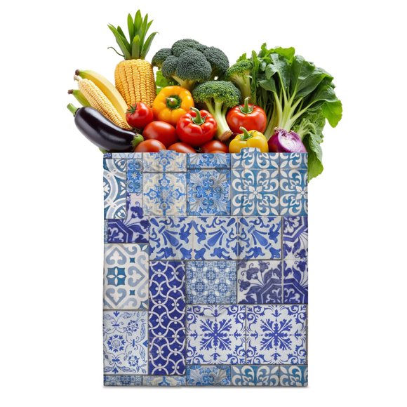Sac en Toile Style Croquis Boho – Sac de Courses Tribal Réutilisable pour Femmes
