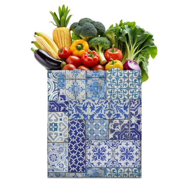 Sac en Toile Style Croquis Boho – Sac de Courses Tribal Réutilisable pour Femmes