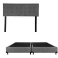 thumbnail image 1 of Box Base Cama King Size + Cabecera Bilbao Gris, 1 of 7