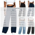 thumbnail image 2 of Guluxicc Women's Denim Pants with Pockets Long Straight Leg Jeans for Everyday Wear Summer Casual Outfits, 2 of 4