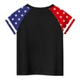 thumbnail image 4 of Ugoldhm Fourth of July Boys Short Sleeve T-Shirts Color Block Summer Fashion Crew Neck Tees Tops Kids Clothes Size 3-14, 4 of 6