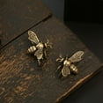thumbnail image 5 of Gold Bee Figurines,Gold Brass Animal Statues,Vintage Sculpture Toys,Cute Decorative Collectibles for Office or Home, Small Gifts for Best Friend, Unique Birthday Gift Ideas, 5 of 7