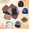 thumbnail image 7 of 9PCS Rectangular Blank Hat Patches (Black Coconut Brown Coffee 3.5x2.5 inch) Sew on Leather Patch Label Tags Leatherette Patch Garment Clothing Labels for Hat Scarf Jeans Dolls DIY, 7 of 7