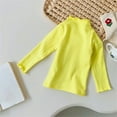 thumbnail image 4 of KAUOD Girls Crew Neck Long Sleeve Shirt Plain Stretchy Thermal Tops Clothes Kids Toddler Cotton Slim Pullover Sweater Clothes, 4 of 4