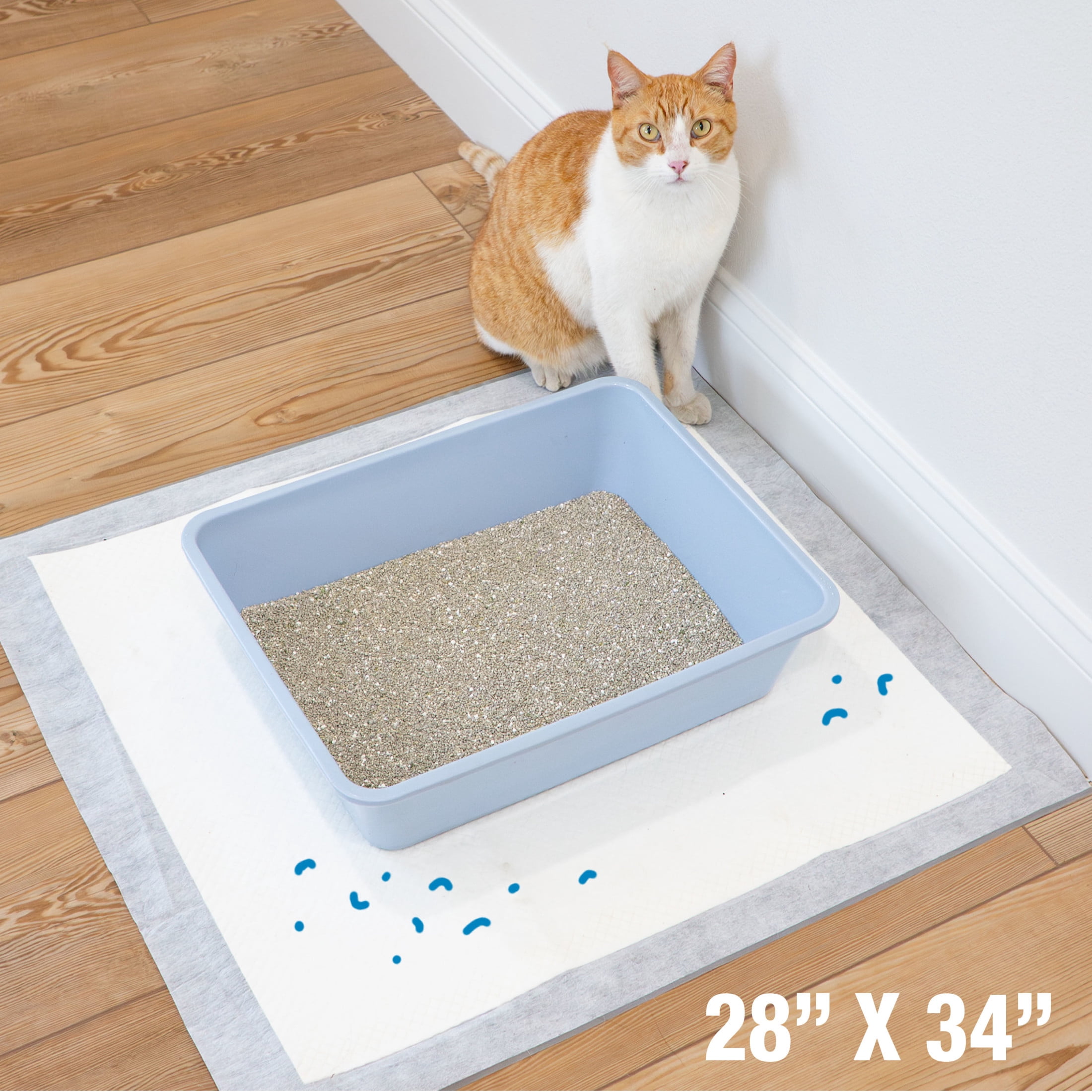Four Paws Wee-Wee Cat Pads Unscented 28" x 30" (10 Count)