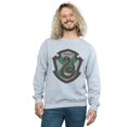 thumbnail image 2 of Harry Potter Mens Slytherin Crest Flat Sweatshirt, 2 of 5