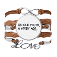thumbnail image 1 of Fashionally Inspirational Saying Bracelet Chain Rope Ornament Wristband, 1 of 3