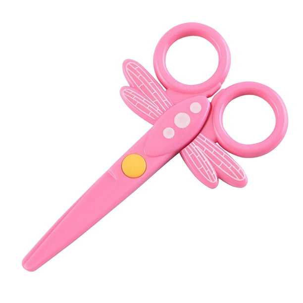 Tijeras de seguridad para niños para cortar papel - Plástico duradero de grado alimenticio | Mango ergonómico | Herramienta de manualidades colorida para niños | Fácil de usar | Uso múltiple | 1