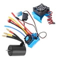 thumbnail image 6 of 3650 2300KV Waterproof 4 Poles Brushless Motor 60A ESC Heat Sink Combo Set for 1/10 Car, 6 of 8