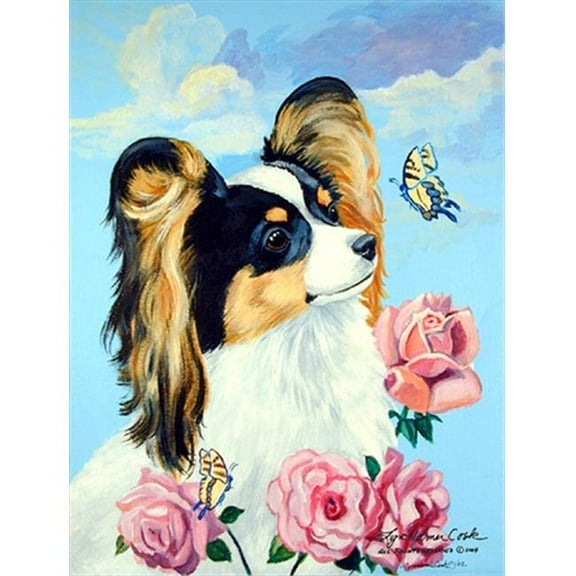 11 x 15 in. Papillon Garden Size Flag