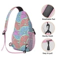 thumbnail image 4 of Fresh Lemon Print Travel Sling Backpack, Lightweight and Durable Crossbody Bag with Modern Yellow Fruit Pattern, Cute Floral Design, Perfect for Summer and Daily Commute, 4 of 6