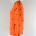 thumbnail image 6 of Sakmal Orange Womens Winter Sweaters Lightweight Polka Dot Streetwear Crew Neck Womens Sweaters M, 6 of 7