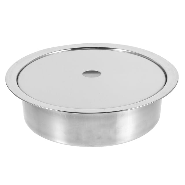 WRITWAA 1 Ensemble Assiette à Induction Circulaire en Acier Inoxydable pour Table de Fondue Chinoise pour Propriétaires de Restaurant