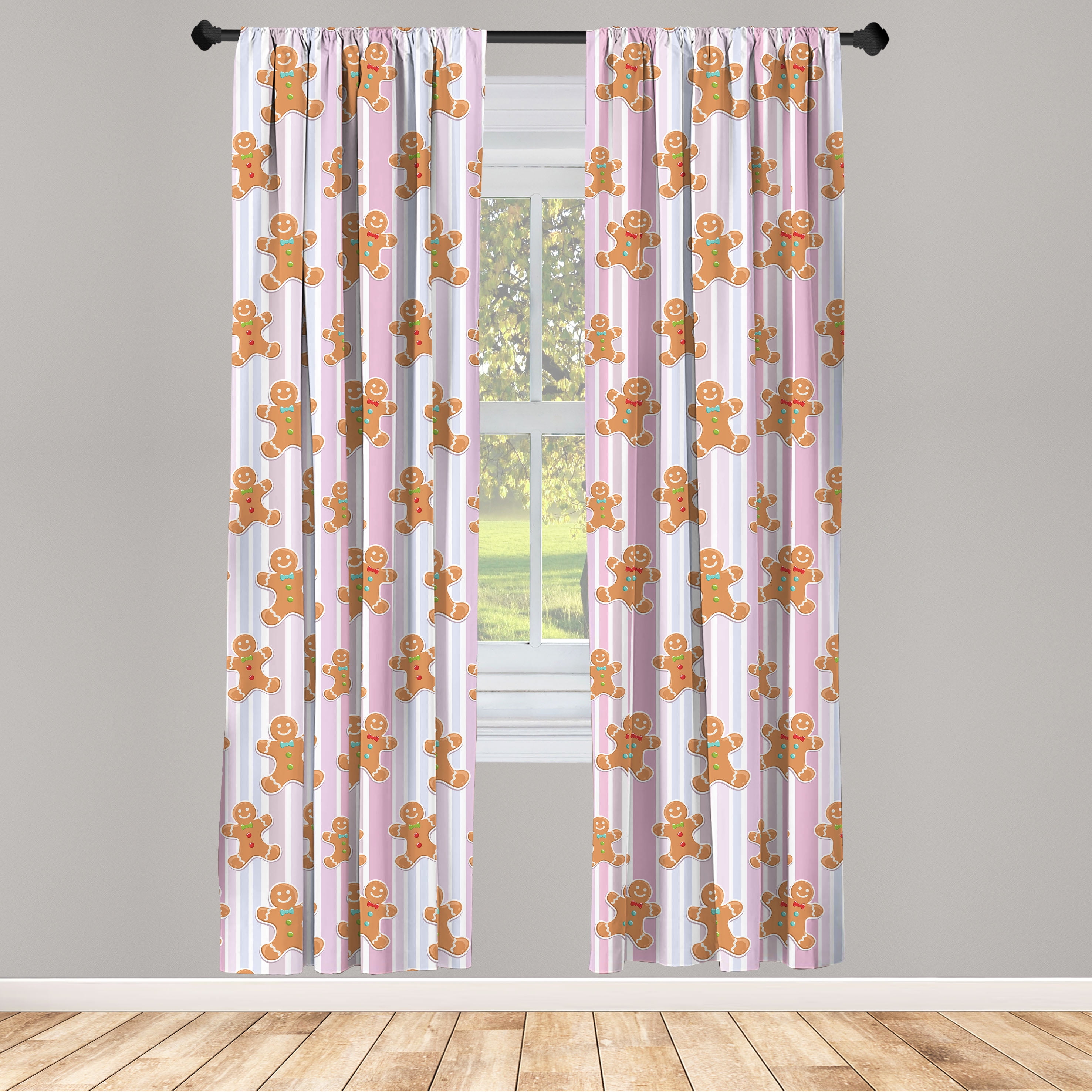  Ambesonne Surrealistic Kitchen Curtains, Birthday