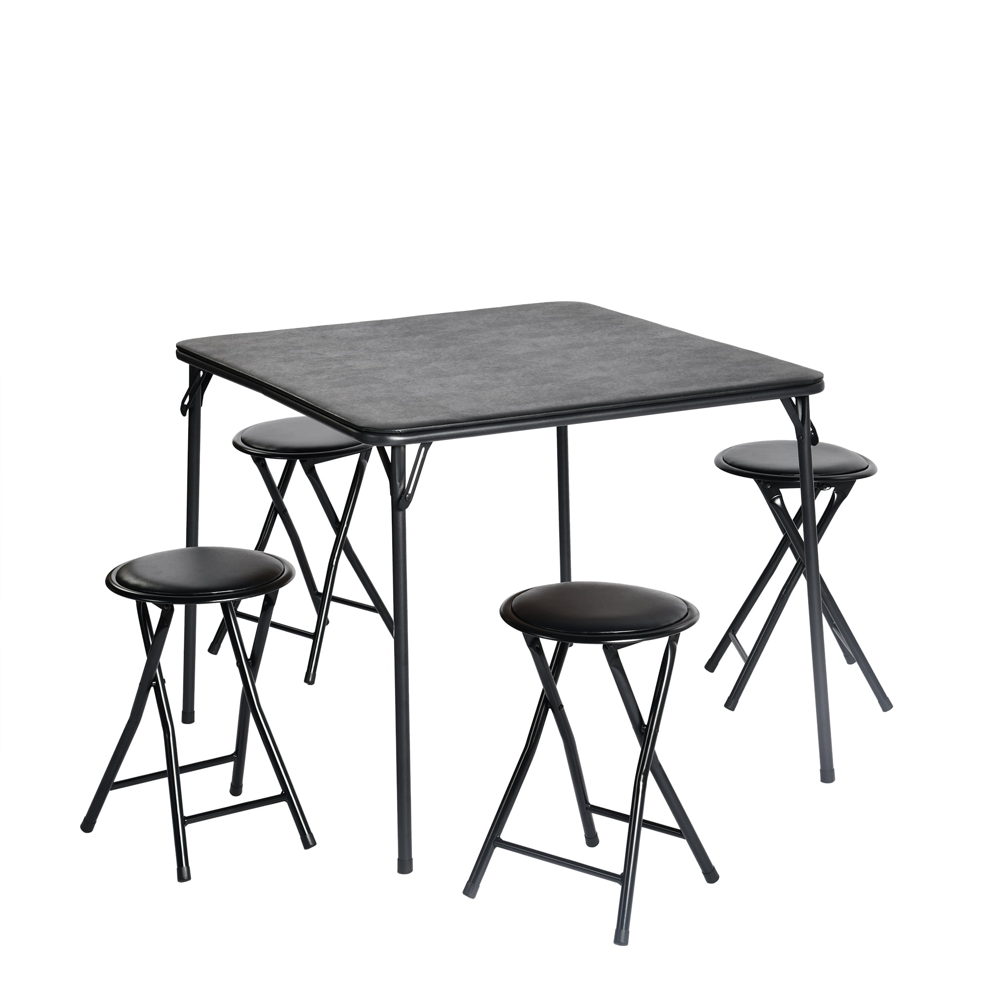 33.9" Outdoor Portable Folding Dining Table, Collapsible Legs Saving Space Game Tables for Indoor and Outdoor Games, Parties, Picnics, and Camping