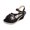 Black, variant on Women Rhinestone Floral Cutout Wedge Sandals, Ankle Buckle Strap Open‑Toe Espadrille Platform Shoes, Lightweight Non‑Slip Summer Footwear for Party Vacation Outdoor Daily Casual Wear