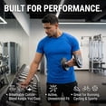 thumbnail image 2 of SOCKS'NBULK 3 Pack Men's Solid Colors Cotton T-Shirts Short Sleeve Lightweight Tees, Bulk (XX-Large, Royal Blue, xx_l), 2 of 7