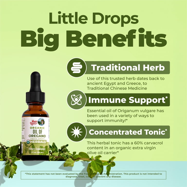 MaryRuth Organics Liquid Oregano Supplement, Pre-Diluted with