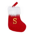 thumbnail image 5 of Christmas Ornaments Christmas Stockings with Initials Knitted Hosiery Wool Hosiery Embroidered Letter Children's Candy Gift Bag Christmas Stocking Gift Bag Christmas Hanging Stockings, 5 of 9
