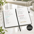 A5 Hardcover Lined Notebooks 3 Pack-Lined, Black,Blue&Green, 160 Page ...