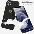 thumbnail image 2 of for iPhone 12 Case Cute Slim Shockproof Phone Case with Wireless Charging Support and Protection, Black, 2 of 14