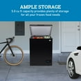 Avanti Deep Garage Ready Chest Freezer, 5.0 cu. ft. Matte Black