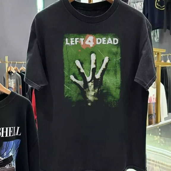 RARE Left 4 Dead T Shirt Graphic 2008 Black Size S-5XL
