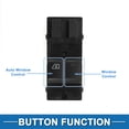 thumbnail image 3 of Interruptor de ventana eléctrica Unique Bargains No. 25401JX30A para el lado del conductor delantero izquierdo para Nissan NV200 2009-2015 Negro, 3 of 7