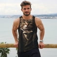 thumbnail image 6 of Pofeuu Victorian Gentle Cat Print Men's Workout Tank Tops Sleeveless Muscle Gym Shirt Quick Dry-3X-Large, 6 of 7