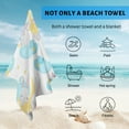 thumbnail image 4 of GZHJMY Beach Towel for Women Girls, Cartoon Bunny Moon and Clouds Bath Towel, Oversized Lightweight Sport Towel, 31x51 Inch, 4 of 7