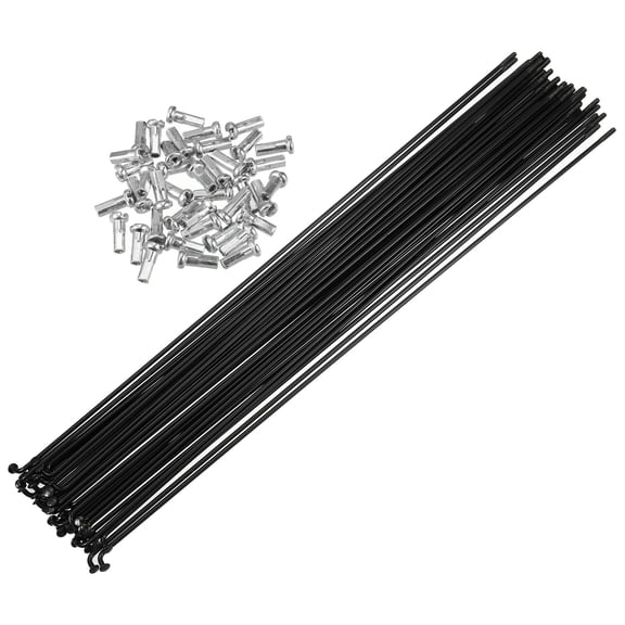 40 Pcs Bike Steel Spokes 14G Bike Spoke 278mm Length with Nipples for Most Bicycle