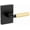 Matte Black / Satin Brass, variant on Kwikset 720Pvlrct Prava Passage Door Lever Set - Nickel