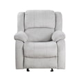 thumbnail image 3 of Pemberly Row Upholstered Glider Manual Recliner Chair in Gray, 3 of 8