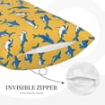 thumbnail image 3 of Daiia Shark Print Bedding Waterproof Pillow Protector Zippered Queen – Bed Bug Proof Pillow Encasement-20"x30", 3 of 6